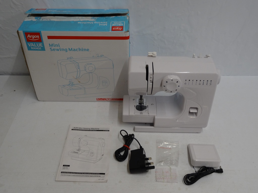 Argos Value Range 535 Mini Sewing Machine White RRP 49.99 lot B4157 2379423 eBay